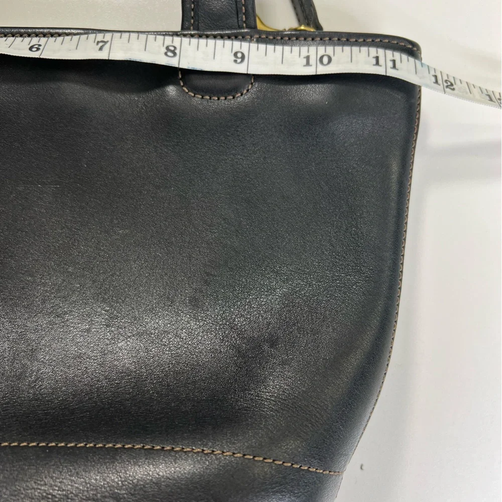 Vintage Coach Bleecker Basket Bag # 9301 in Black Small - Picture 8 of 13